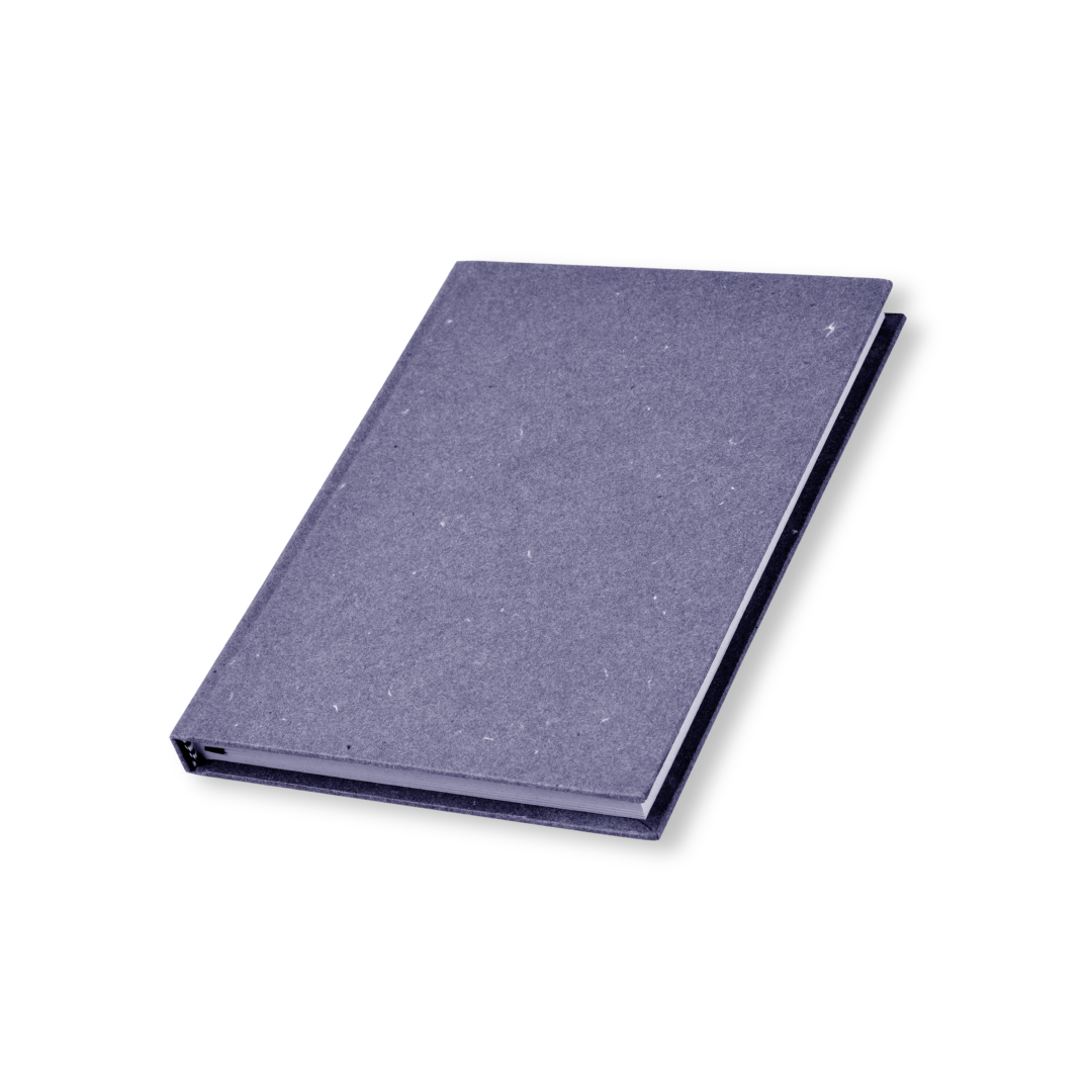 Hōō Living A5 Notebook 160 Pages made from Upcycled Used Sanitary Napkins - Hardback/Upcycled Denim Paper Cover