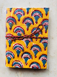 Handcrafted Fabric Diary | 18 × 13 cm | Peekaboo | Softbound with Strings