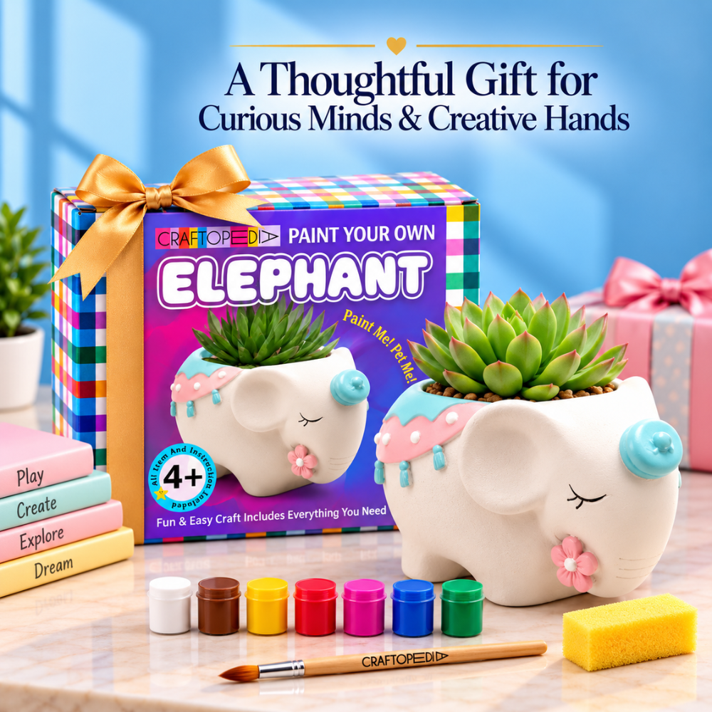 DIY Planter Painting Kit - Elephant