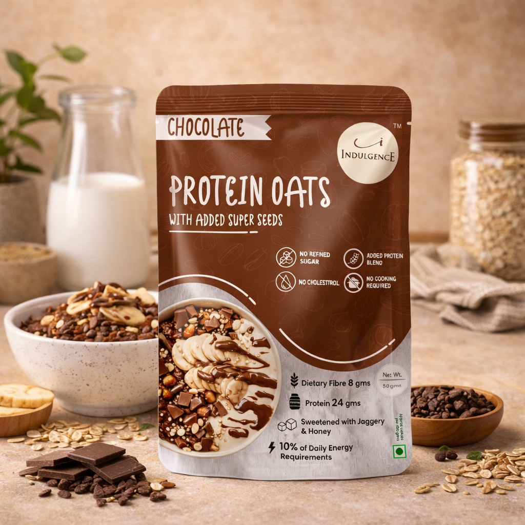 Chocolate Protein Oats with Super Seeds- Pack of 7 x 50gms(350gms)