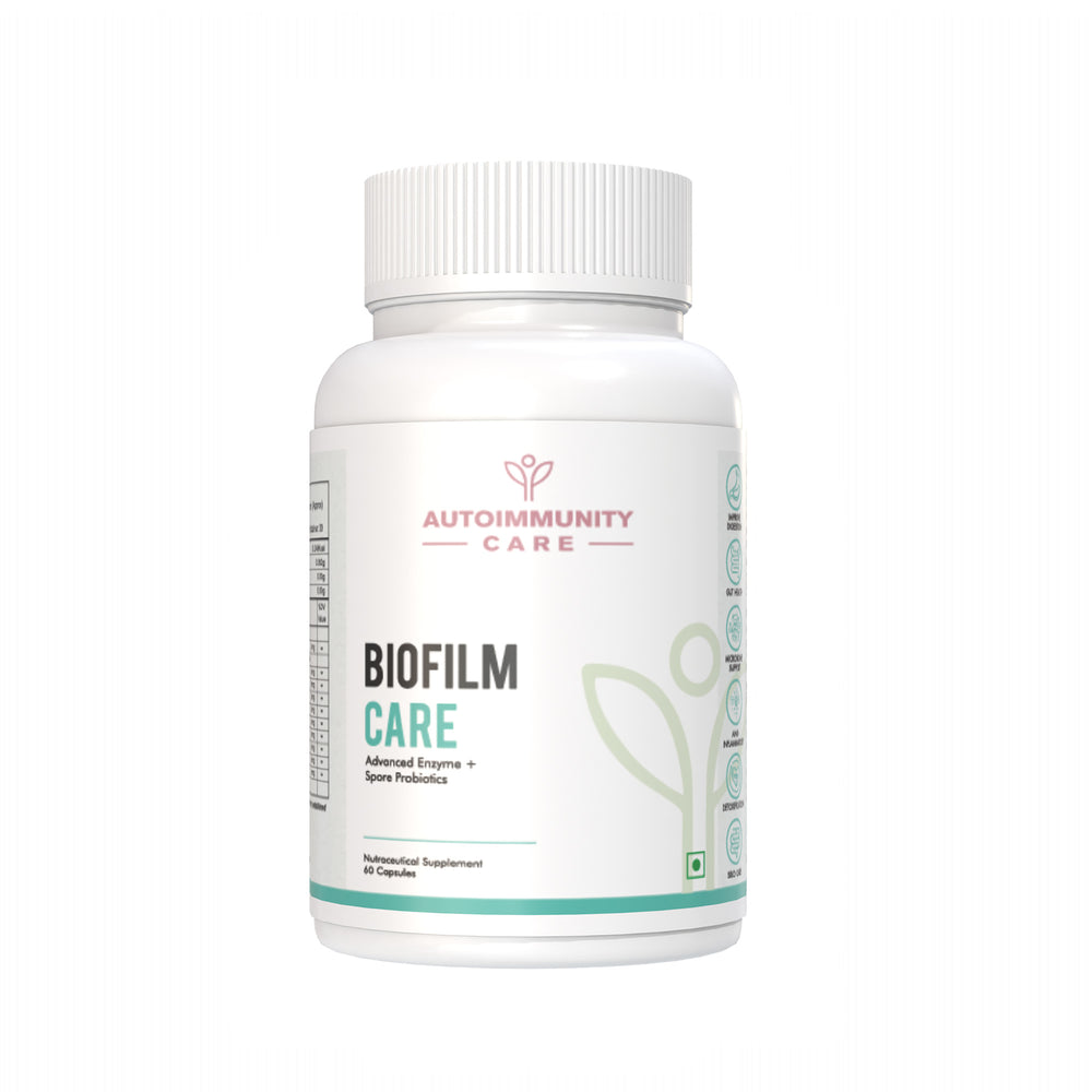 Autoimmunity Care Biofilm Care | Advanced Enzyme, Spore Probiotics | Advanced Biofilm Defense | Improve Digestion, Infection Control, Immunity, Anti-inflammatory