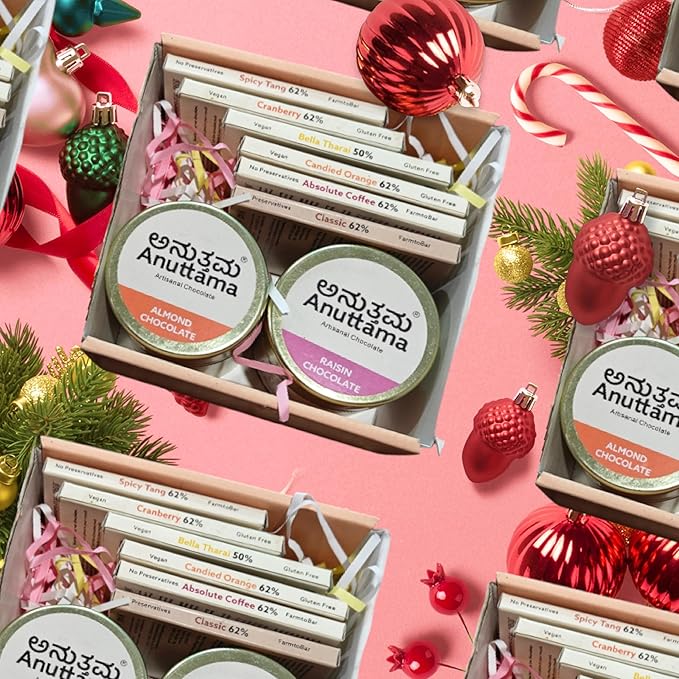 ANUTTAMA Assorted Chocolate Gift Hamper - Vegan Gift Hamper