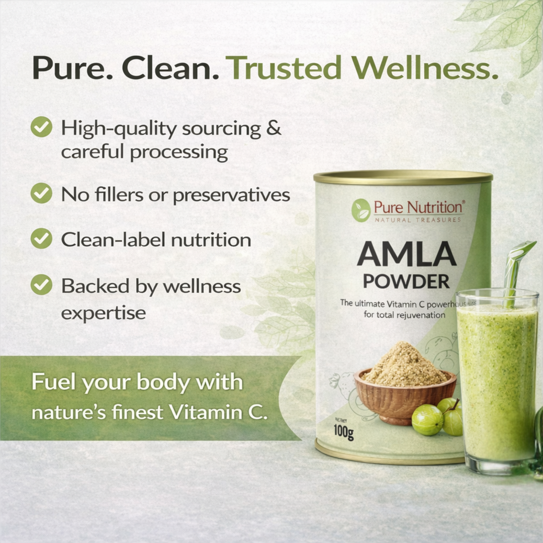 Organic Amla Powder  Natural Vitamin C | Hair, Skin & Immunity Support