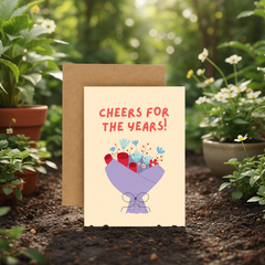 Cheers for the Years Plantable Greeting Card