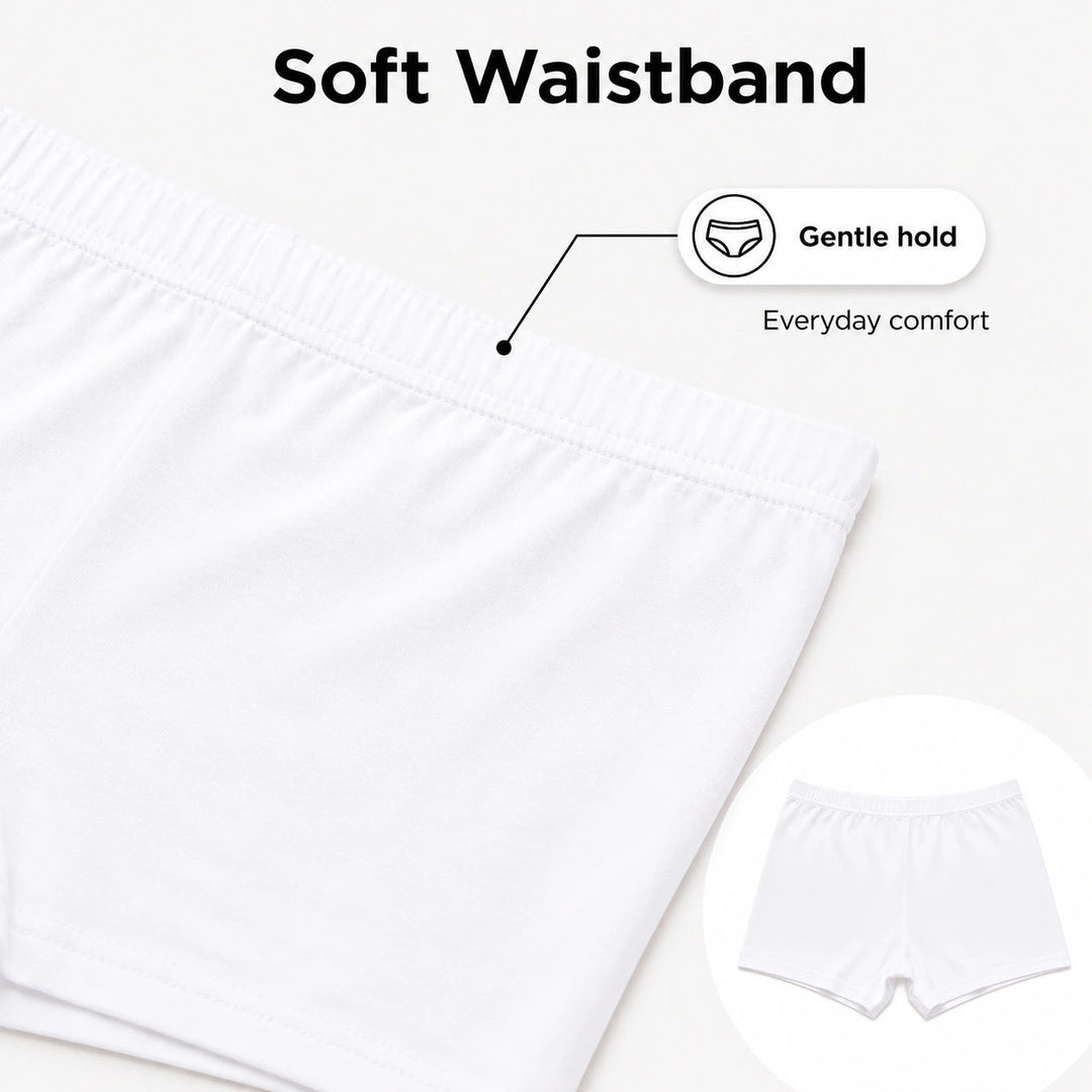 Women Bamboo Fabric Boyshort Panty | Mid Rise Soft Breathable Anti-Chafing Innerwear | Pack Of 2