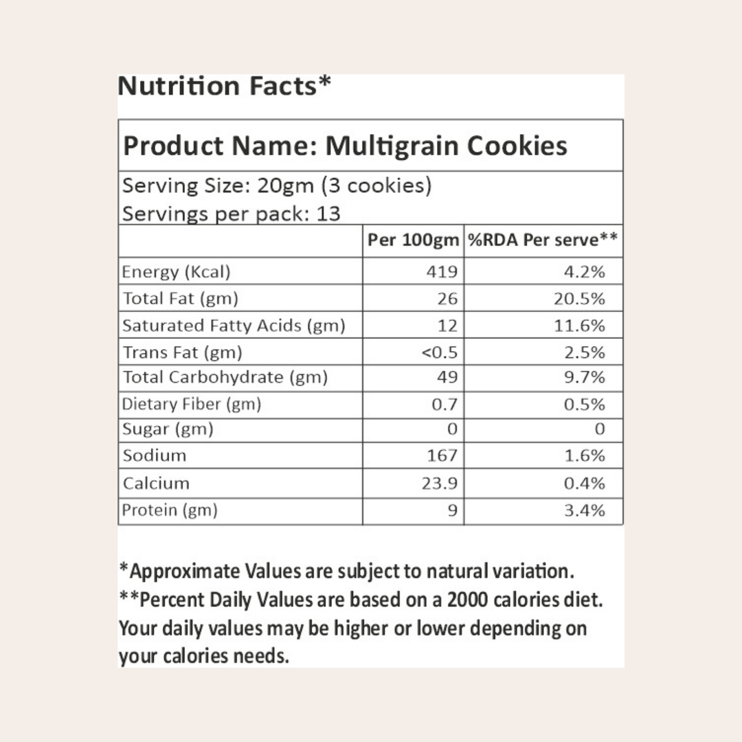 Multigrain Cookies 250 g