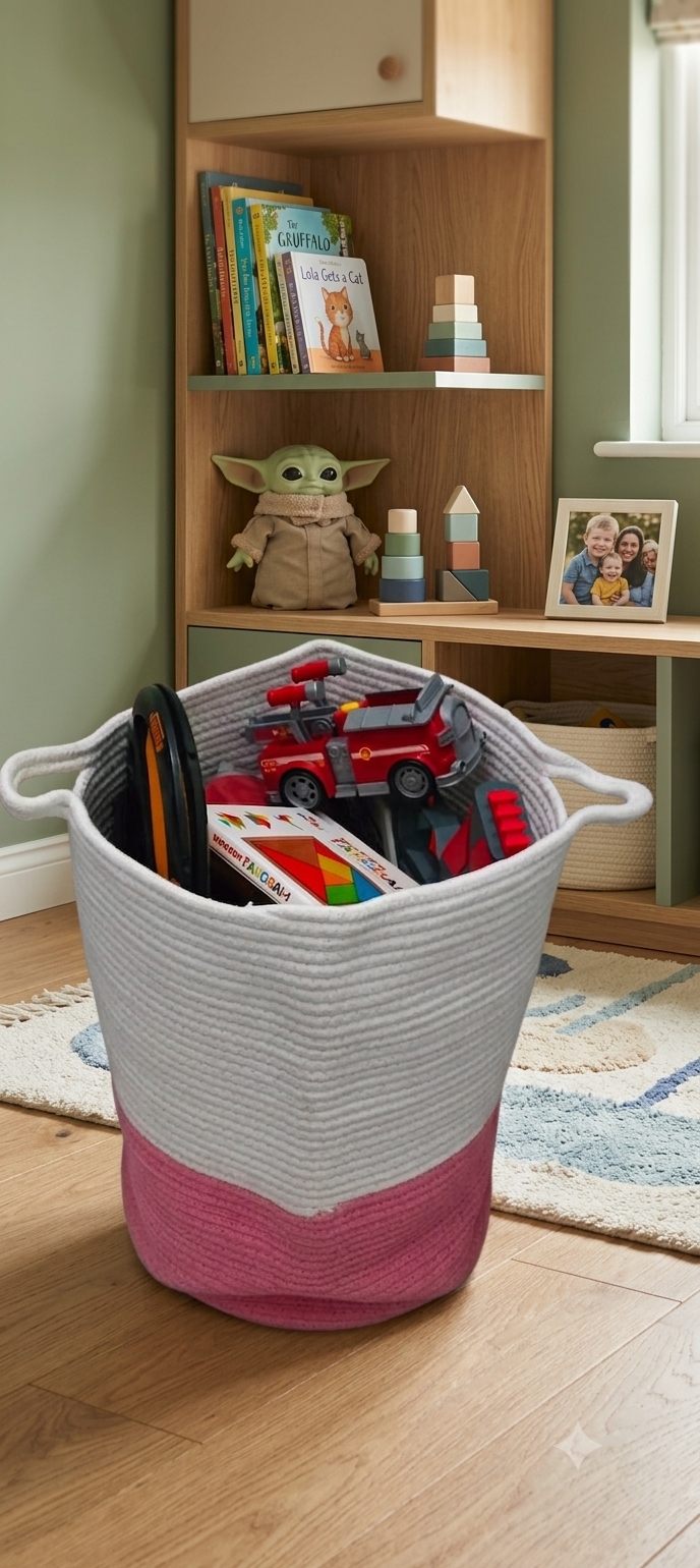 ONEARTH Cotton Cove Laundry Basket/Organizer