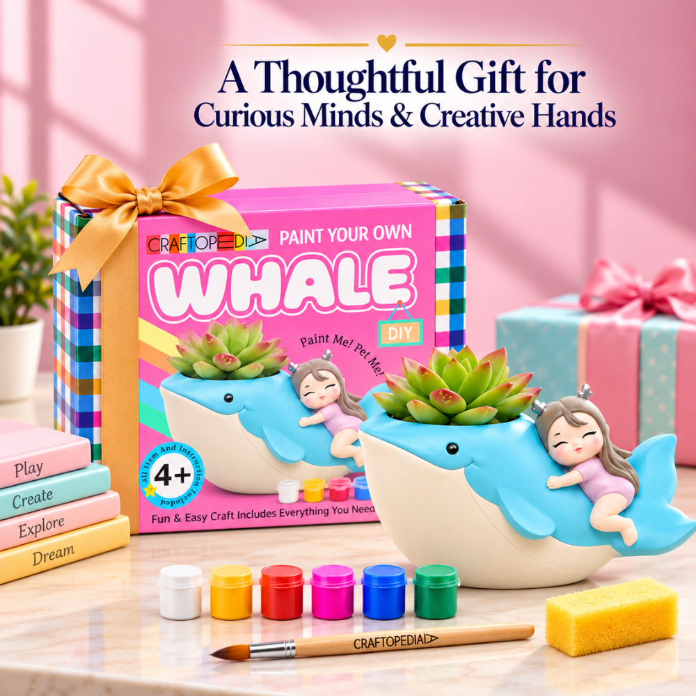 DIY Planter Painting Kit - Whale