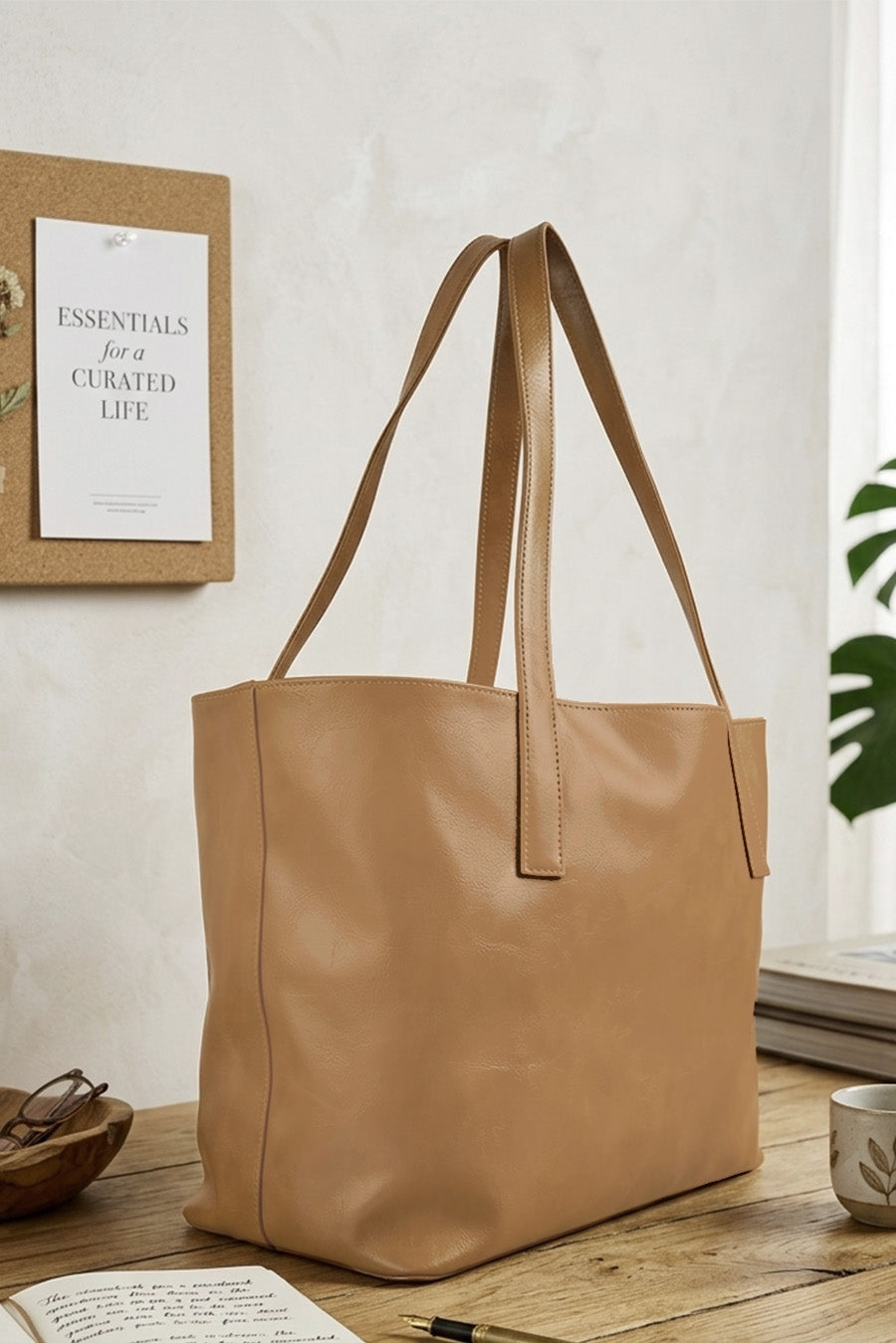 Everyday Tote Bag Vegan Leather