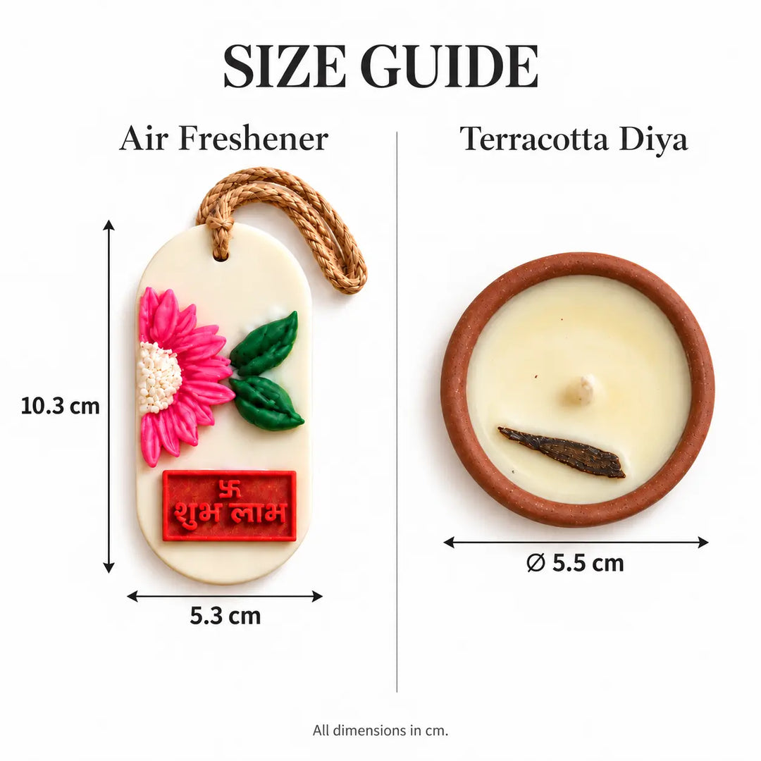 The Festive Fragrance | Terracotta Candles & Air Freshener Gift Set
