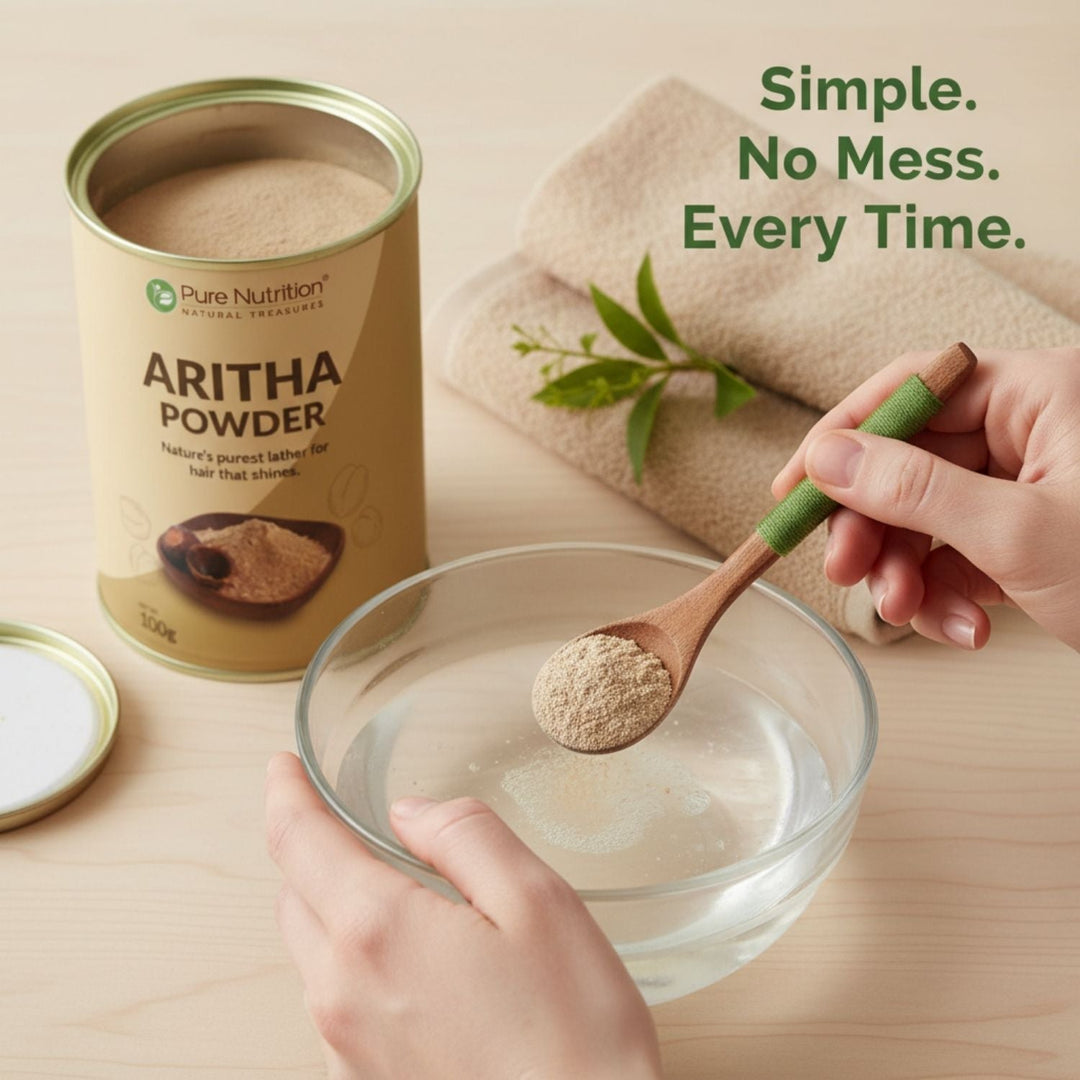 Aritha Powder (Soapnut)  Natural Ayurvedic Hair Wash & Cleanser
