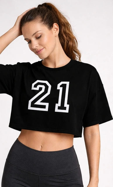 Bamboo Fabric Gen Z Women Oversize Crop T-Shirt | Ultra Soft Breathable | Trendy Streetwear Crop Top