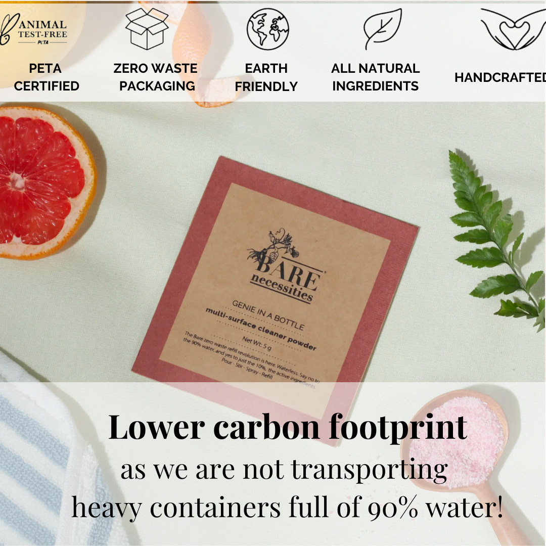 Bare Necessities Powder to liquid  multi surface cleaner | pack of 2 - makes 500ml