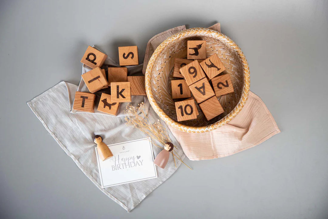 BIRCH & BUG Learning Blocks Set of 26