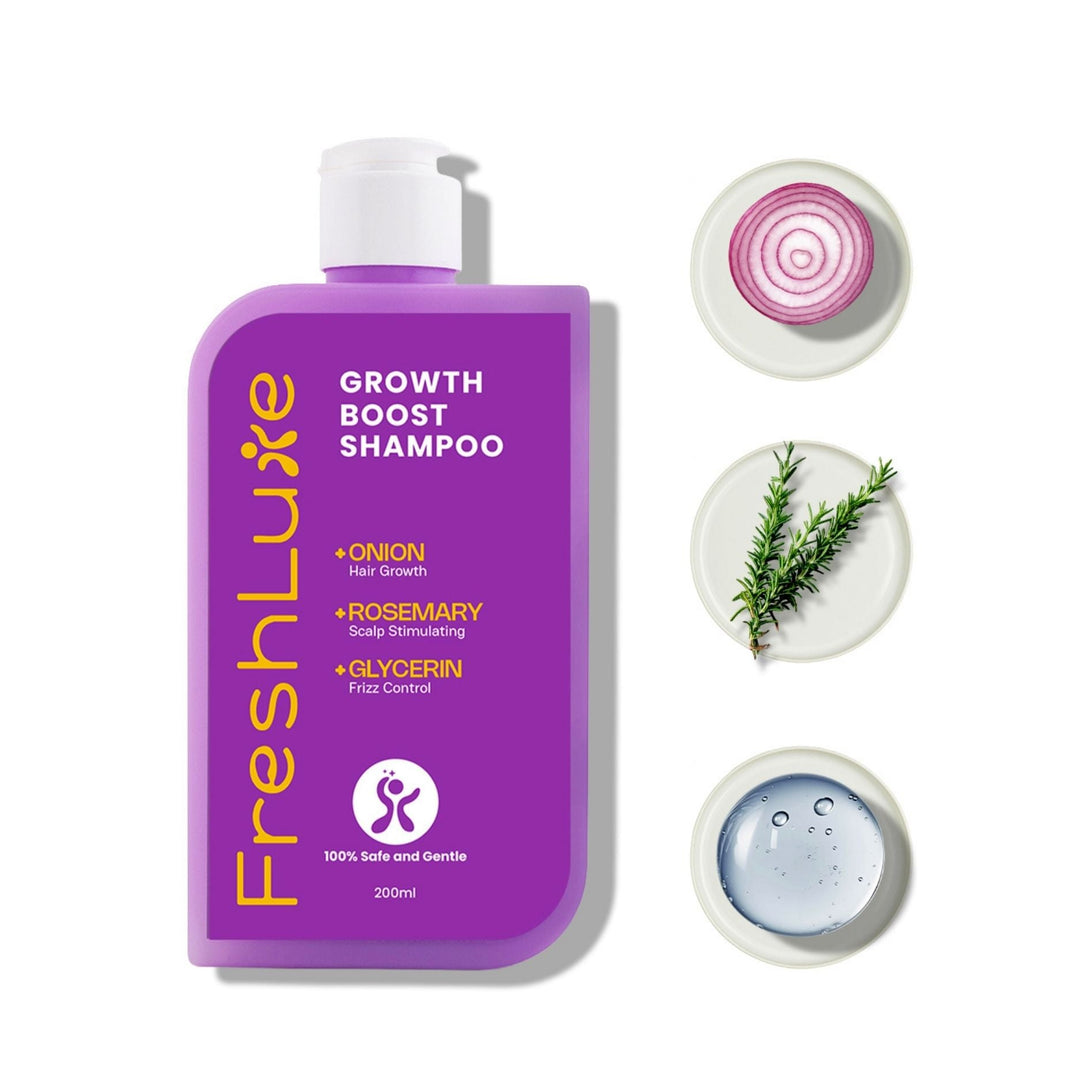 FreshLuxe Growth Boost Shampoo | Hair-Fall Control Cleanser