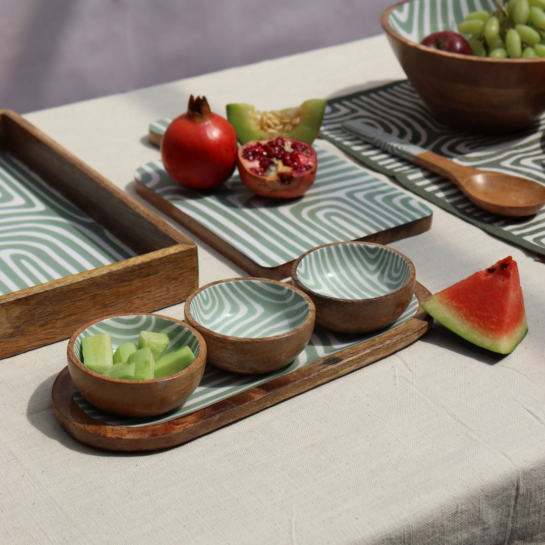 Muun Home Jade Mango Wood Serving Platter