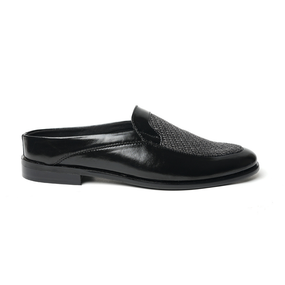 Monkstory Half Mule Shoes - Black/Grey