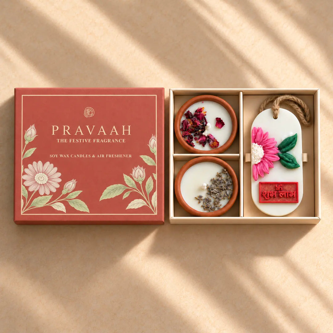 The Festive Fragrance | Terracotta Candles & Air Freshener Gift Set