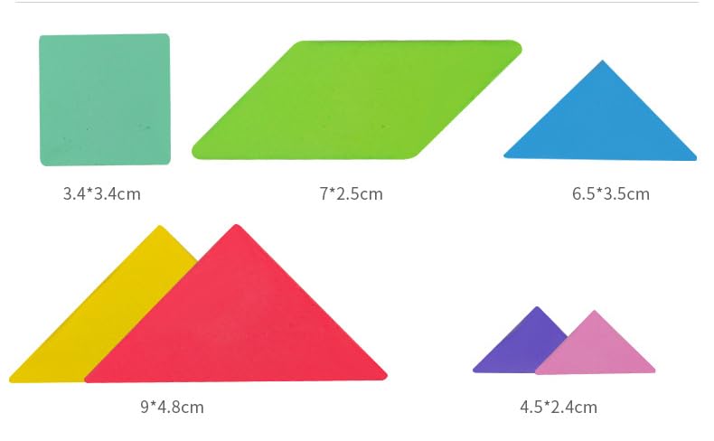 Wudly Wooden Magnetic Tangram Puzzle