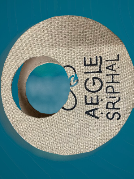 Jute Trendy Circular Gift Bag