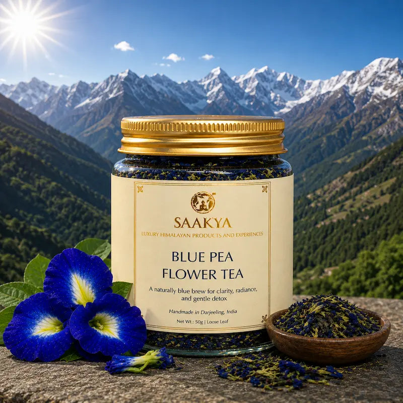 Saakya Blue Pea Flower Green Tea | Darjeeling Butterfly Pea | 50g