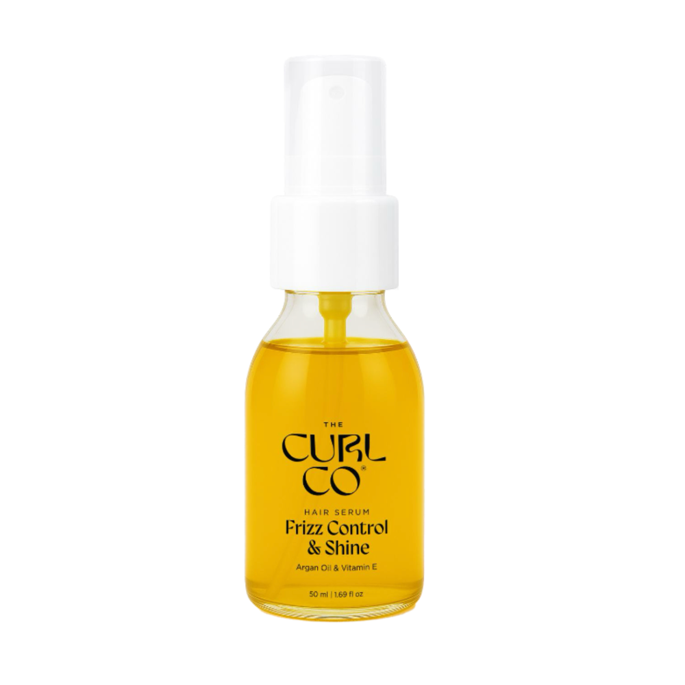 The Curl Co Hair Serum Frizz Control and Shine for wavy, dry, frizzy & Curly & Coily Hair, 50 ML