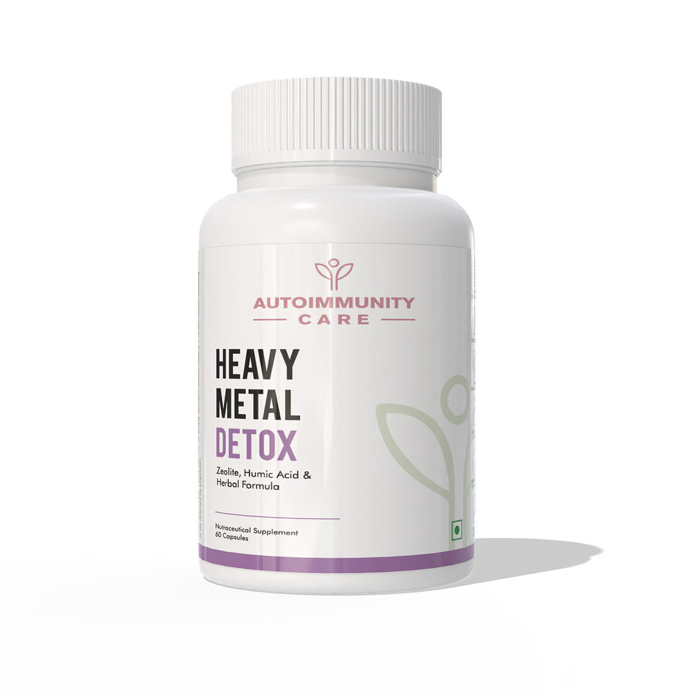 Autoimmunity Care Heavy Metal Detox Capsules | Liver cleanse & Detox Supplement | Zeolite Clay, Activated Charcoal, Chlorella, Humic & Fulvic Acid | Supports Optimal Energy, Liver Health