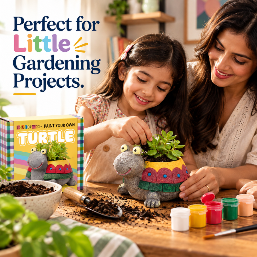 DIY Planter Painting Kit - Turtle