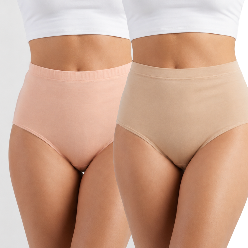 Vanilla & Blush Organic Cotton Classic Brief Pack of 2