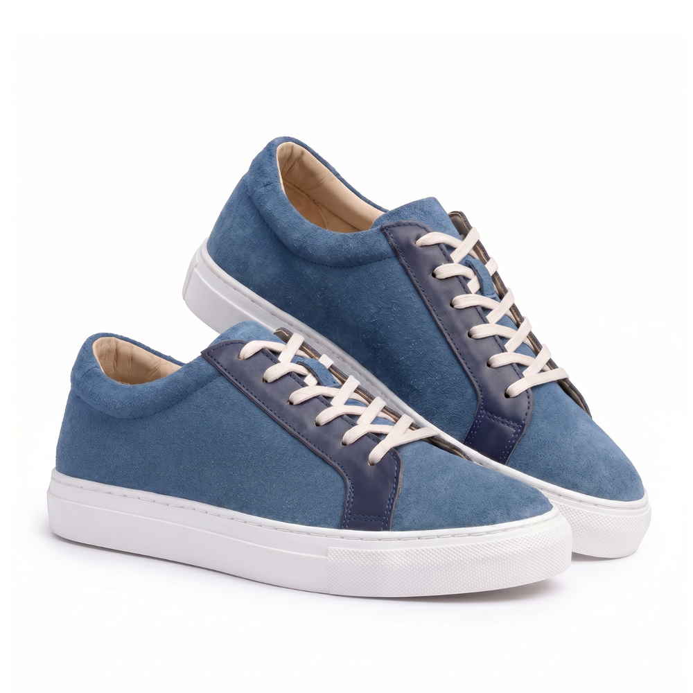 UNO Light Blue Casual Lace-Up Sneakers