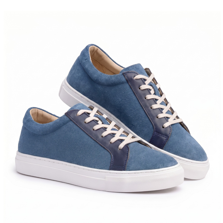UNO Light Blue Casual Lace-Up Sneakers