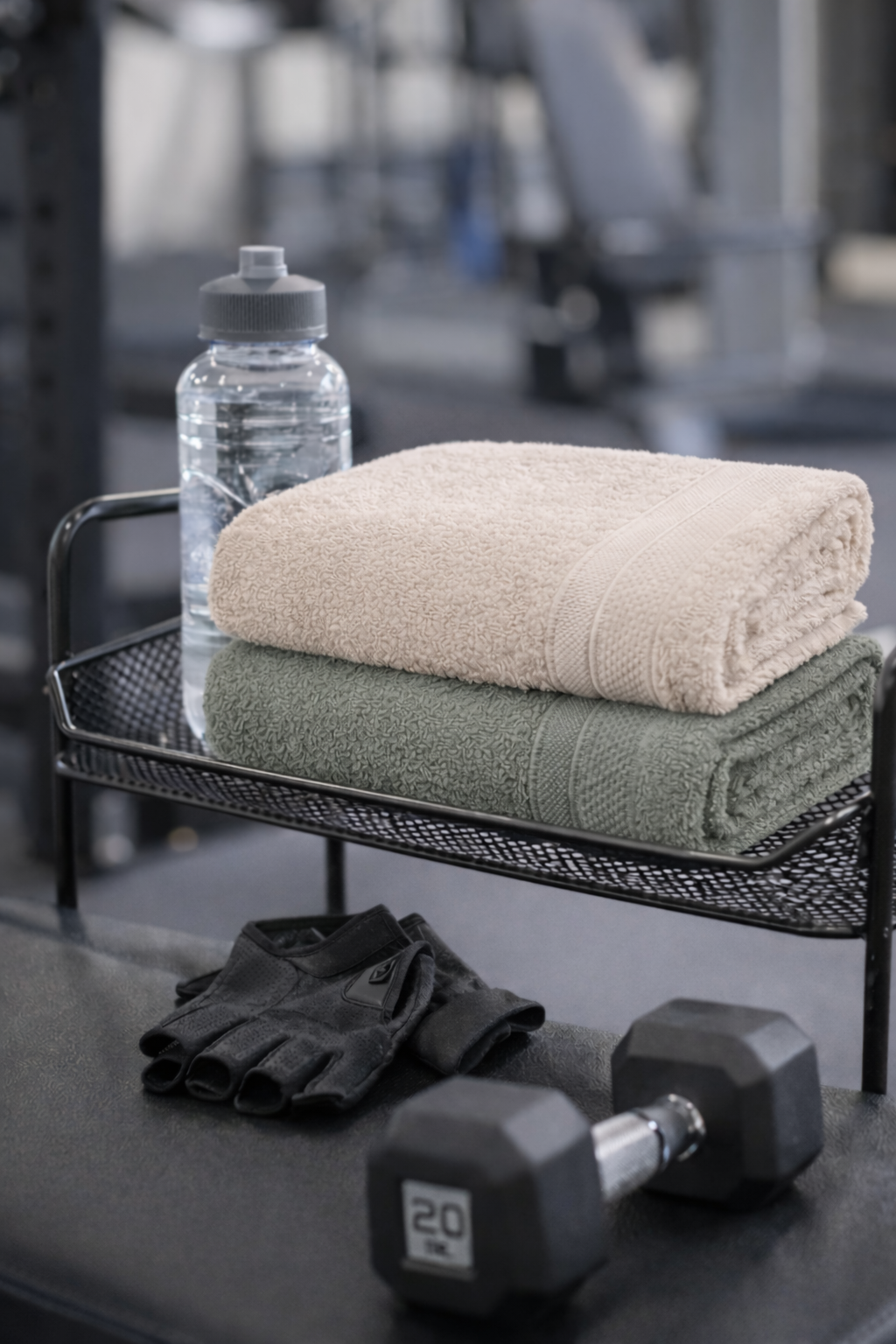 Bamboo Hand Towel | Set of 2 | Beige and Green