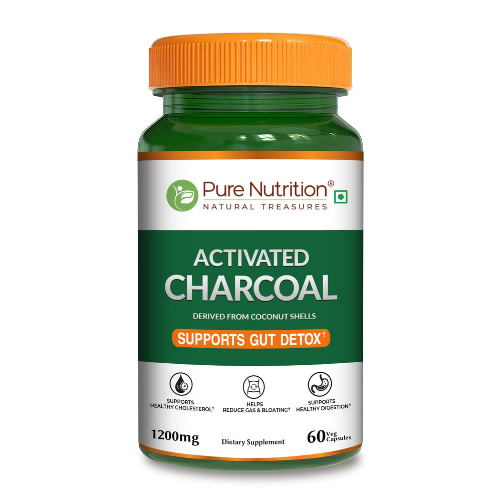 Activated Charcoal 1200mg | Coconut Shell Derived | Gut & Detox Support