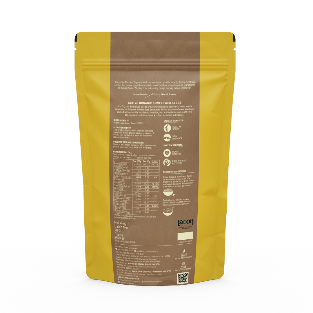 NOURISH ORGANICS Active Sunflower Seeds