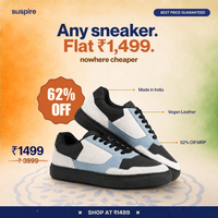 Pulse Blue Perforated Sneakers