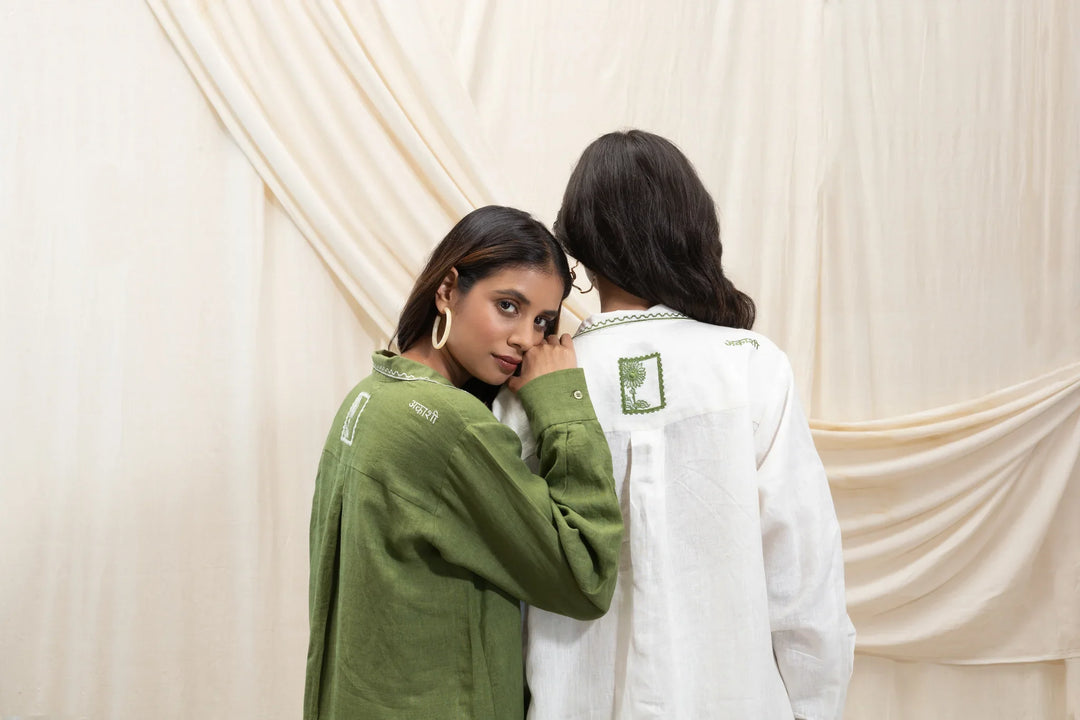 AKASHI Button down shirt dress