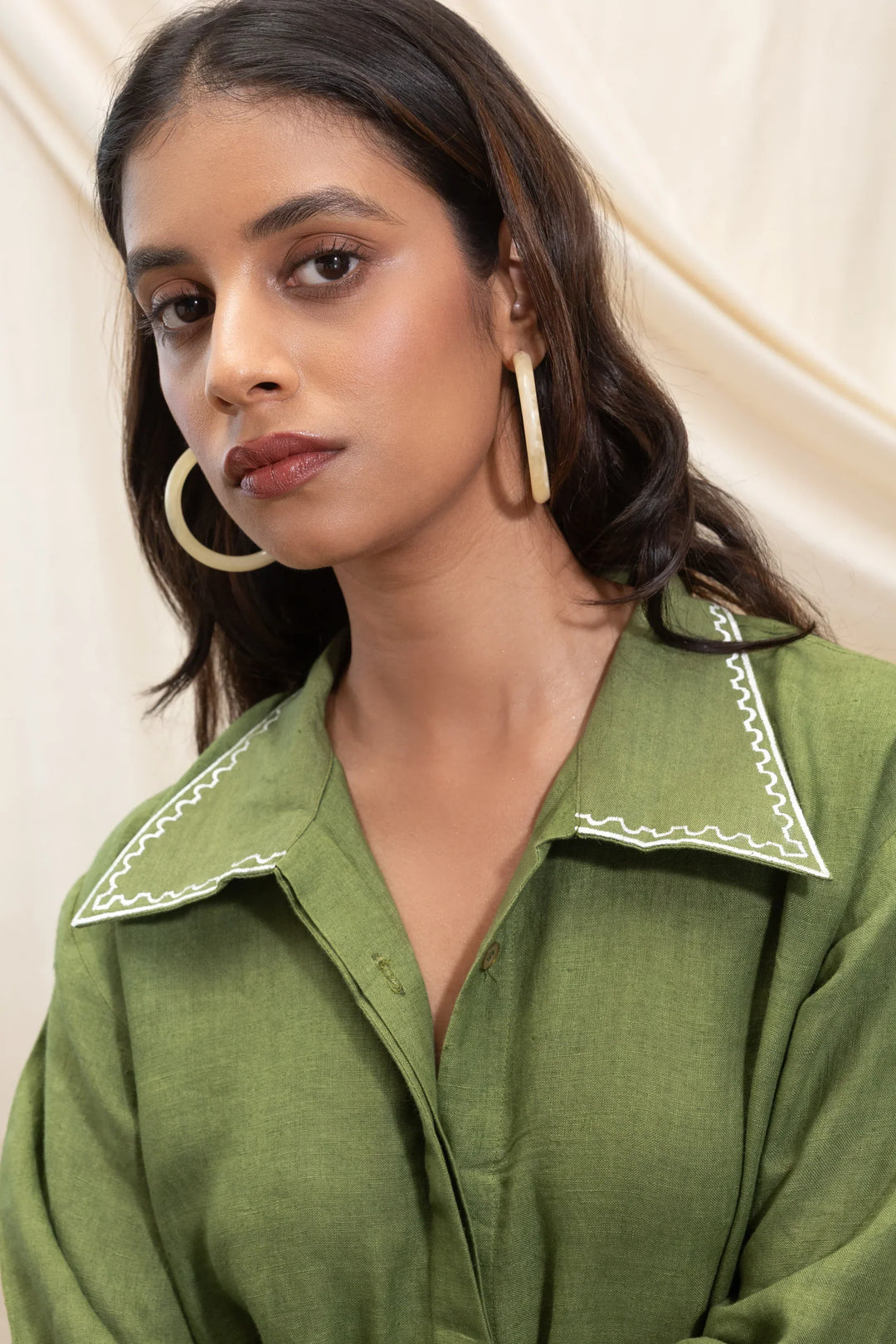 AKASHI Button down shirt dress