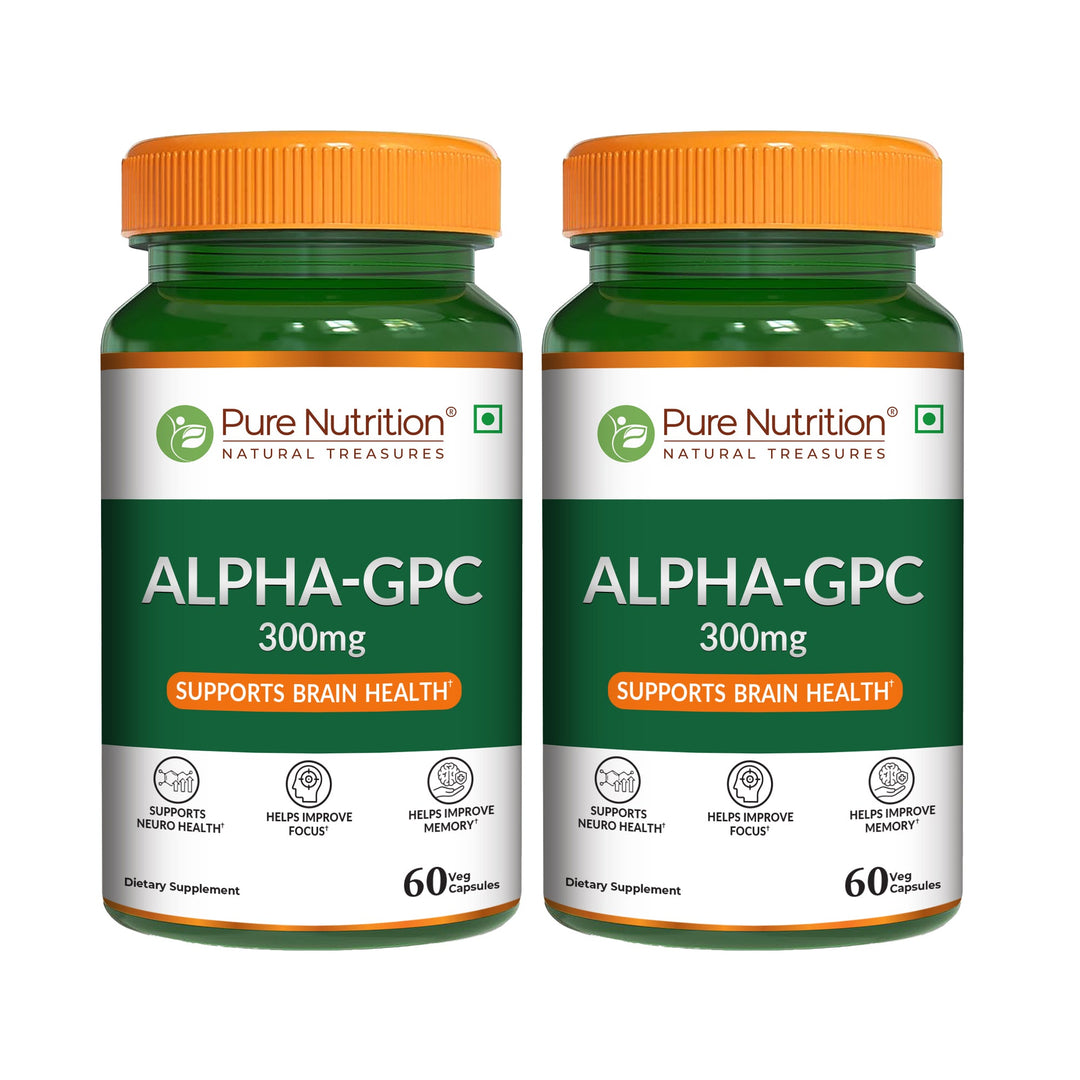 Alpha-GPC 300mg Capsules Brain Function, Focus & Mental Clarity | 60 Capsules