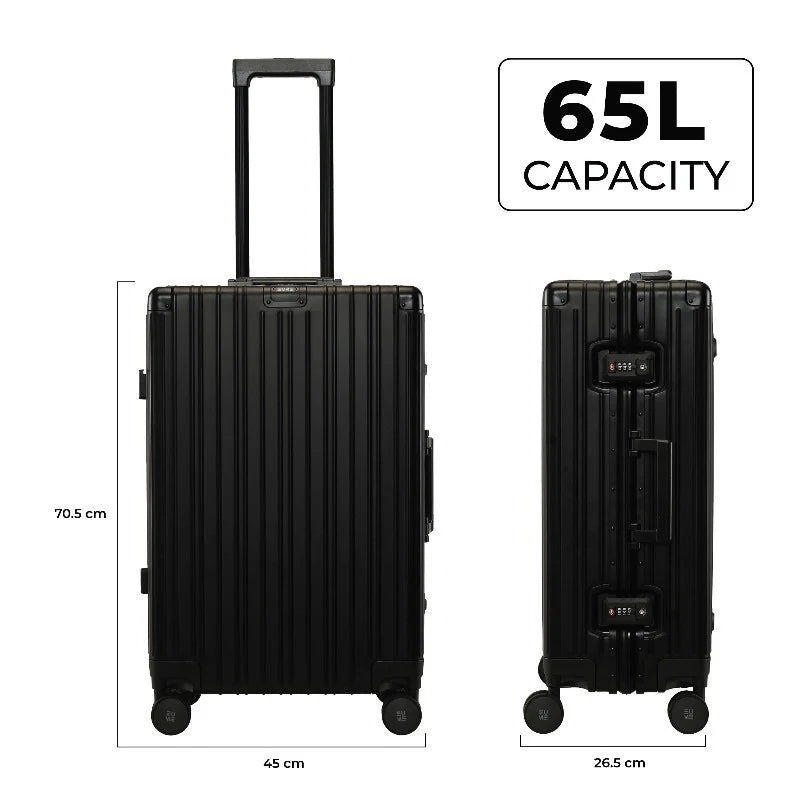 Eume Aluminium Black Check-In Medium