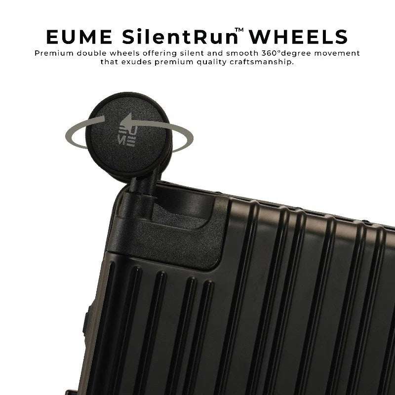 Eume Aluminium Black Check-In Medium