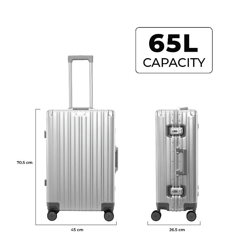 Eume Aluminium Black Check-In Medium
