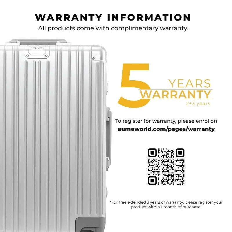 Eume Aluminium Black Check-In Medium
