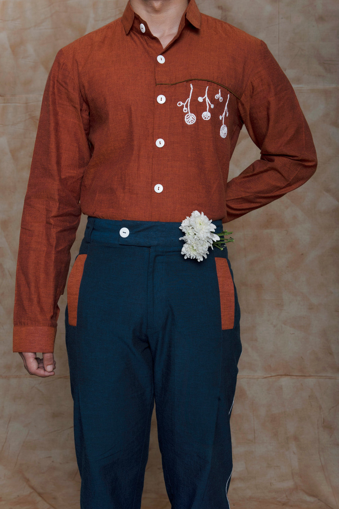 anushé pirani Extended Knife Pleat Pants