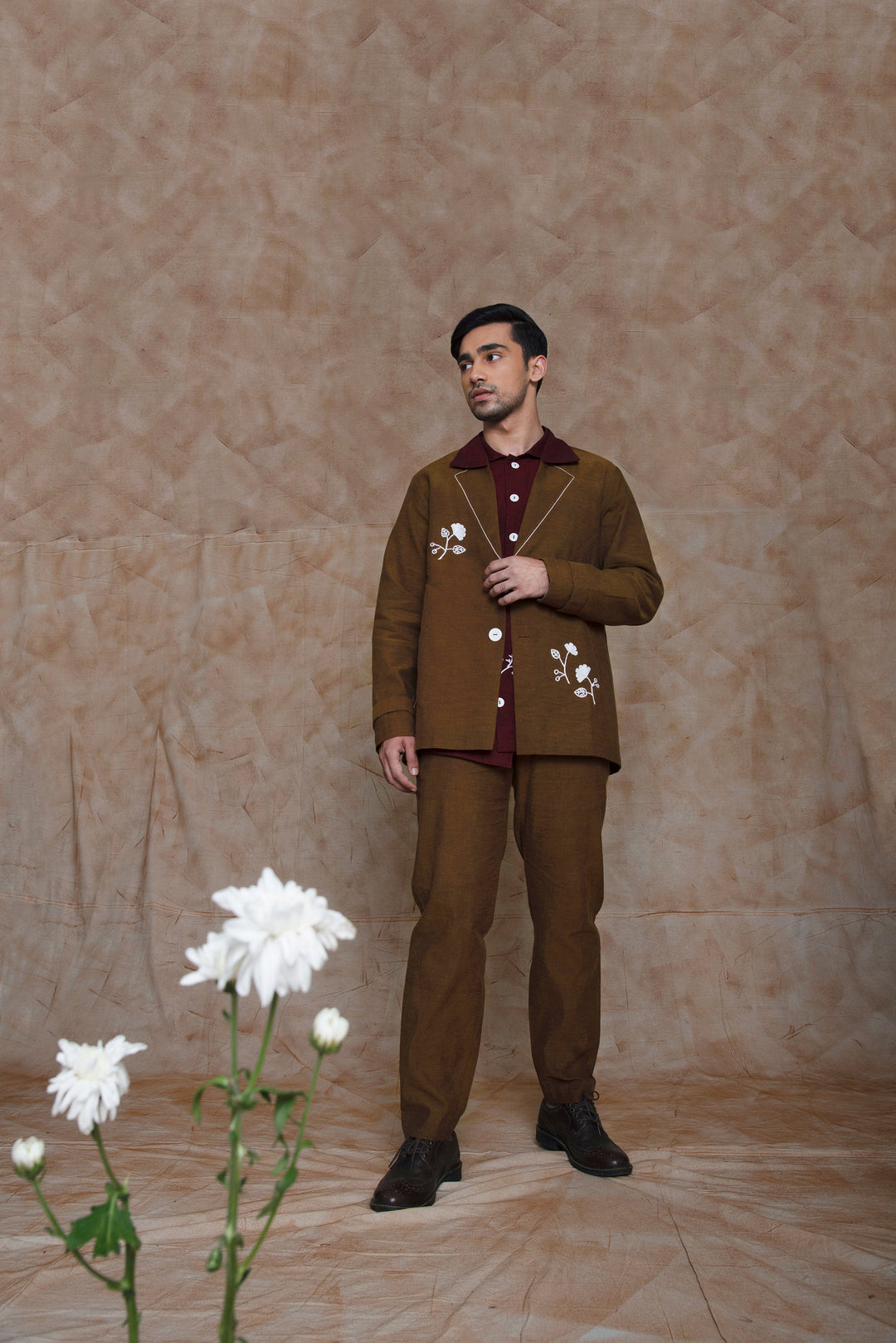 Anushe Pirani Jacket With Asymmetric Welt Pockets