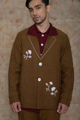 Anushe Pirani Jacket With Asymmetric Welt Pockets