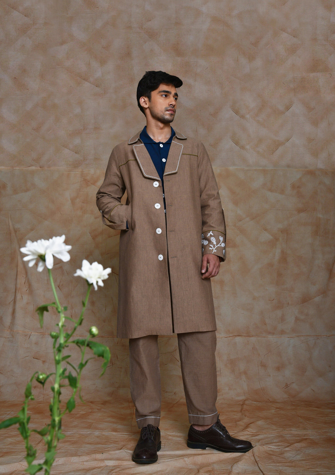 Anushe Pirani Trench With Welt Pockets