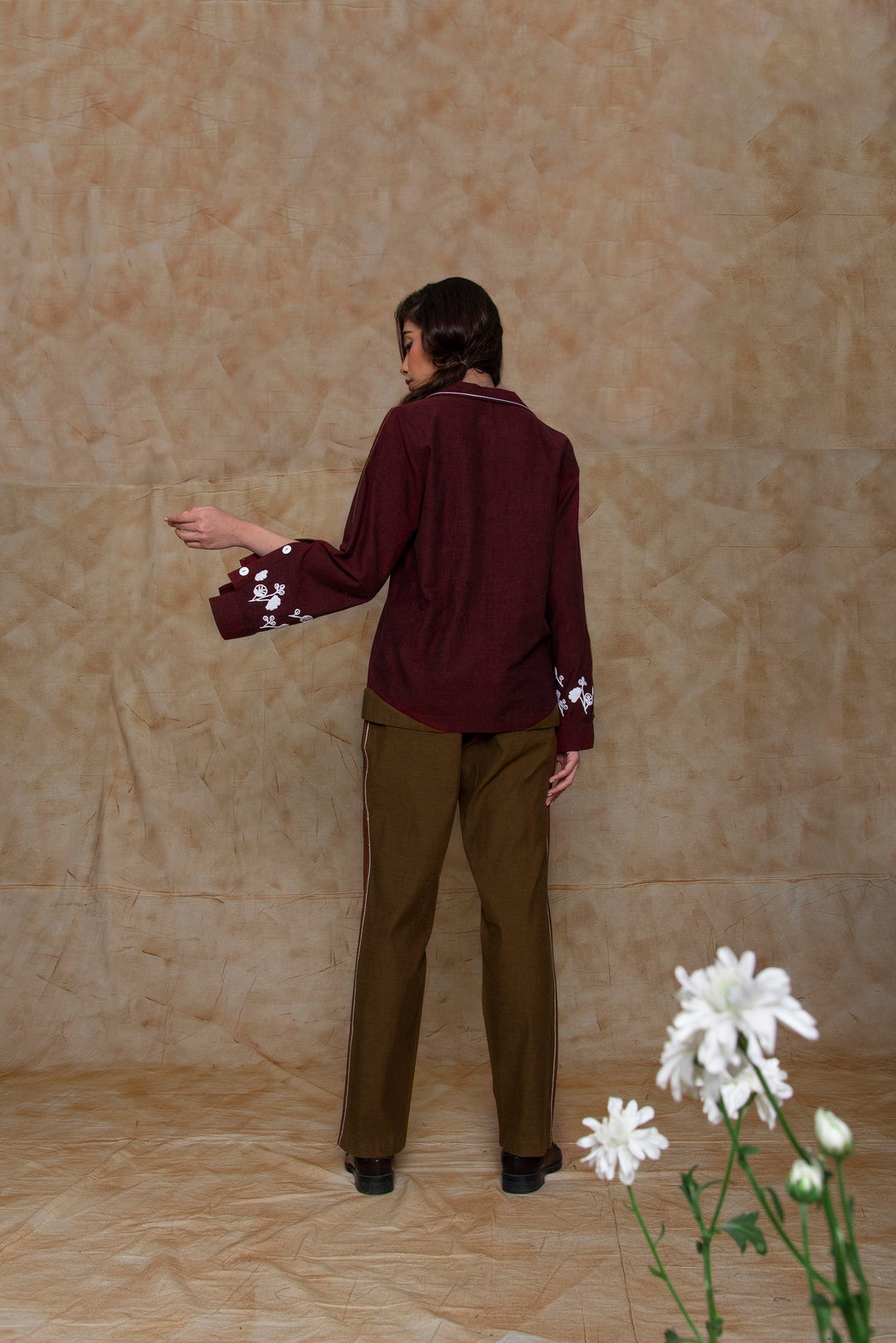 Anushe Pirani Double Pleat Pants