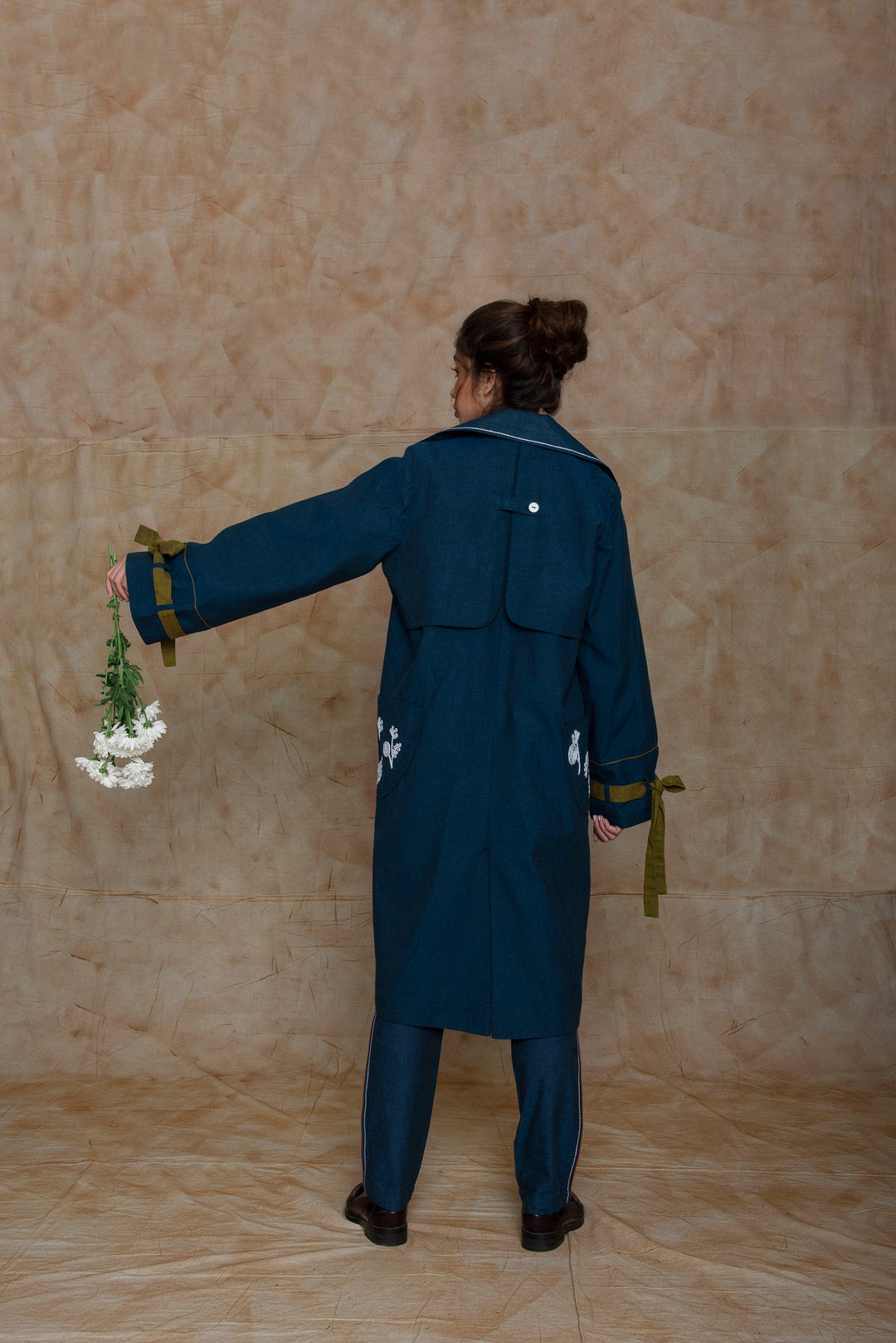 Anushe Pirani Trench With Side Pockets