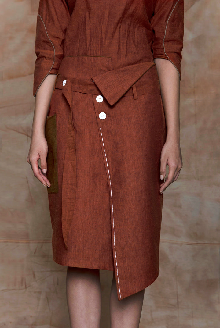 anushé pirani Midi Skirt