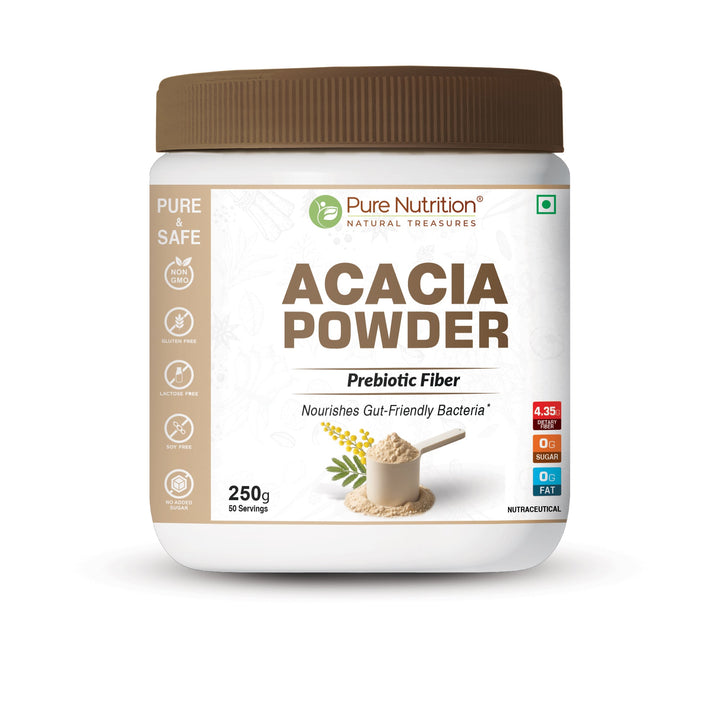 Acacia Powder  Prebiotic Fiber for Gut Health & Digestive Wellness